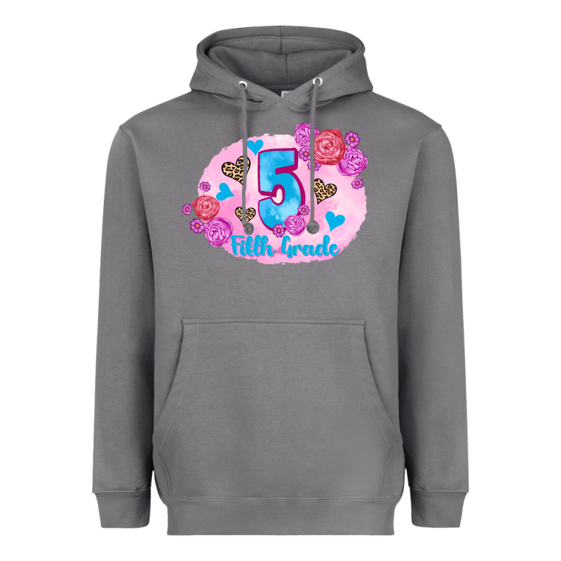 Back To School Flowers Fifth Grade 3200x2400 Heavyweight Hoodie by AdoDesignShop | Teevron