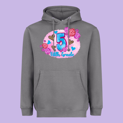 Back To School Flowers Fifth Grade 3200x2400 Heavyweight Hoodie Designed By Adodesignshop