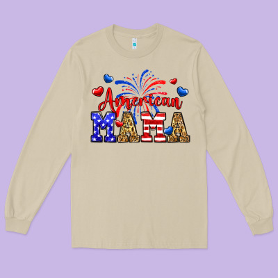 American Mama Long Sleeve Tee Designed By Neo Western