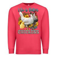 Cardinal Western Life Is Better With Chickens Premium Sweatshirt - LillyAllenDesigns