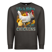 Smoke Western Life Is Better With Chickens Premium Sweatshirt - LillyAllenDesigns