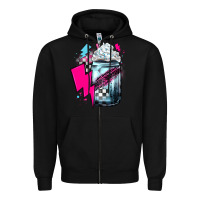 Black racing coffee Zipper Hoodie - JahusDesignShop