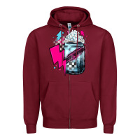 Burgundy racing coffee Zipper Hoodie - JahusDesignShop