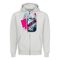 Dove Grey racing coffee Zipper Hoodie - JahusDesignShop