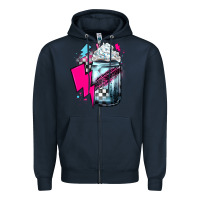 Navy racing coffee Zipper Hoodie - JahusDesignShop