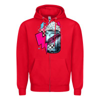 Red racing coffee Zipper Hoodie - JahusDesignShop