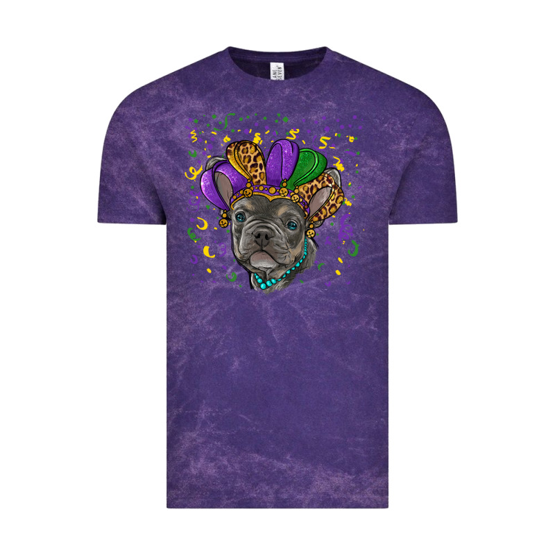Mardi Gras French Bulldog Vintage Tee by RanaPortraitStore | Teevron