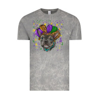 Cloud Rock mardi gras french bulldog Vintage Tee - RanaPortraitStore
