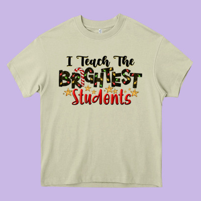 I Teach The Brightest Students Heavy Core Tee Designed By Lillyallendesigns