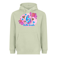 Matcha back to school flowers sixth grade 3200x2400 Heavyweight Hoodie - AdoDesignShop
