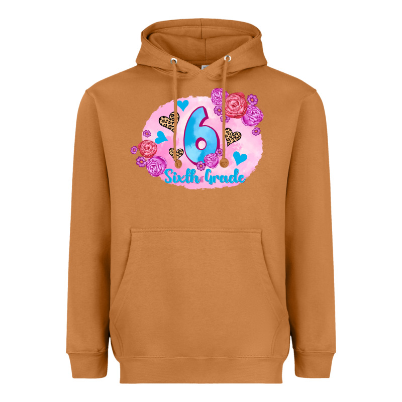 Back To School Flowers Sixth Grade 3200x2400 Heavyweight Hoodie by AdoDesignShop | Teevron
