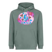 Sage back to school flowers sixth grade 3200x2400 Heavyweight Hoodie - AdoDesignShop