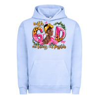 Pigment Grape Ice with god all things are possible black woman Urban Hoodie - LillyAllenDesigns