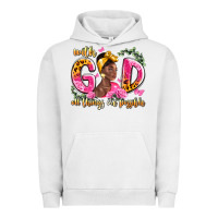 Pigment Lunar Rock with god all things are possible black woman Urban Hoodie - LillyAllenDesigns