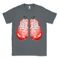 Charcoal Heather red cleats fa element 2 Classic Tee - FaDigitalArtStudio