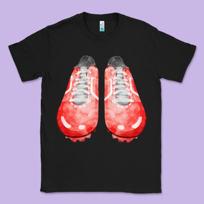 Red Cleats Fa Element 2 Classic Tee Designed By Fadigitalartstudio