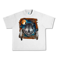 Lunar Rock wolf and feathers Urban Heavy Tee - RanaPortraitStore