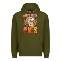 Army Green only here for the pies Premium Hoodie - MaliasSmallBusiness