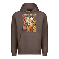 Coffee only here for the pies Premium Hoodie - MaliasSmallBusiness