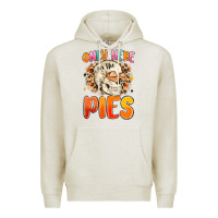 Oatmeal Heather only here for the pies Premium Hoodie - MaliasSmallBusiness