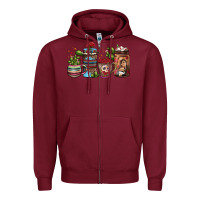 Burgundy mexican coffee Zipper Hoodie - JahusDesignShop