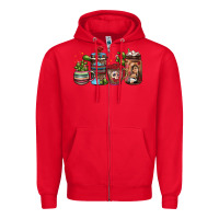 Red mexican coffee Zipper Hoodie - JahusDesignShop