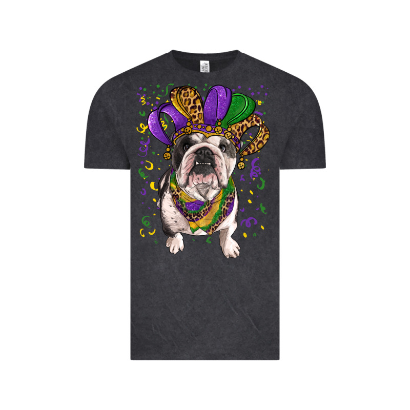 Mardi Gras Hat  English Bulldog Vintage Tee by RanaPortraitStore | Teevron
