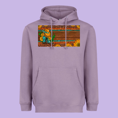 Custom Cowboy Boots Sunflowers And Cactus License Plate Heavyweight Hoodie Designed By Artiststas