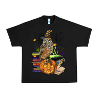 Black halloween owl Urban Heavy Tee - BarkalooDesign