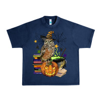 Navy halloween owl Urban Heavy Tee - BarkalooDesign