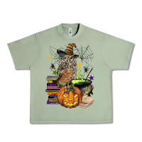 Oil Green halloween owl Urban Heavy Tee - BarkalooDesign