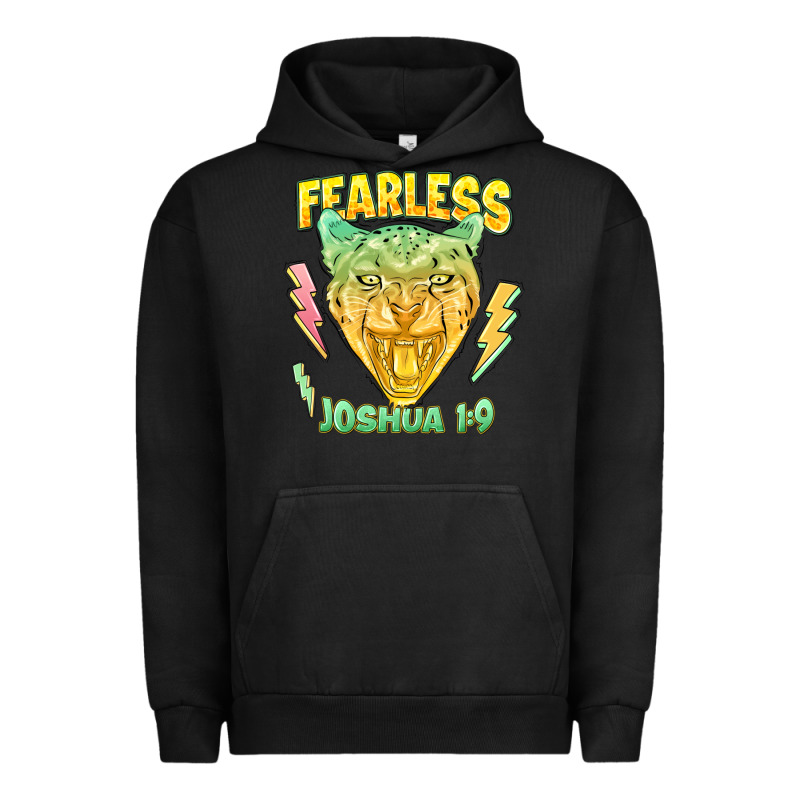 Fearless Joshua 1 9 Cheetah Urban Hoodie by LillyAllenDesigns | Teevron