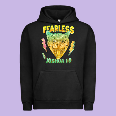 Fearless Joshua 1 9 Cheetah Urban Hoodie Designed By Lillyallendesigns