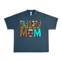 Midnight Navy blessed mom Urban Heavy Tee - Zillion Design Studio
