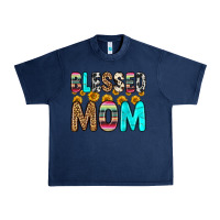 Navy blessed mom Urban Heavy Tee - Zillion Design Studio