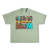 Oil Green blessed mom Urban Heavy Tee - Zillion Design Studio