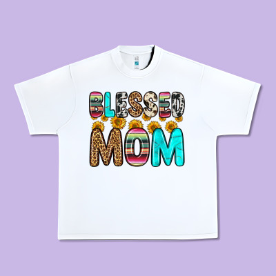 Blessed Mom Urban Heavy Tee Designed By Zillion Design Studio
