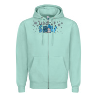 Seafoam winter let it snow Zipper Hoodie - JahusDesignShop
