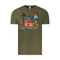 Vintage Olive life is better in the country Vintage Tee - Zillion Design Studio