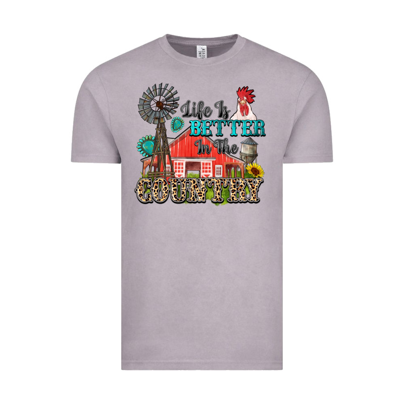 Life Is Better In The Country Vintage Tee by Zillion Design Studio | Teevron