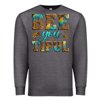 Charcoal Heather Western Bee You Tiful Bee Premium Sweatshirt - LillyAllenDesigns