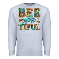 Heather Grey Western Bee You Tiful Bee Premium Sweatshirt - LillyAllenDesigns