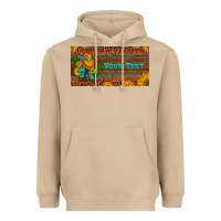 Preview Custom Cowboy Boots Sunflowers And Cactus License Plate Heavyweight Hoodie | Teevron