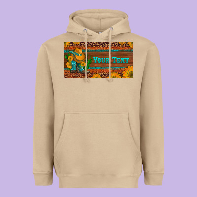 Preview Custom Cowboy Boots Sunflowers And Cactus License Plate Heavyweight Hoodie Designed By Artiststas