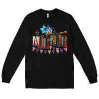 Black American Mini 4th of july Long Sleeve Tee - CowGirlArtShop