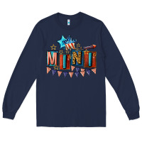 Navy American Mini 4th of july Long Sleeve Tee - CowGirlArtShop