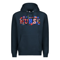 Navy 4th of july nurse Premium Hoodie - NancyCooperArtShop