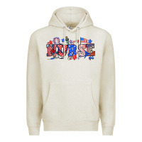 Oatmeal Heather 4th of july nurse Premium Hoodie - NancyCooperArtShop