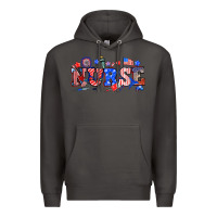 Smoke 4th of july nurse Premium Hoodie - NancyCooperArtShop