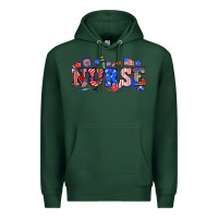 Sports Green 4th of july nurse Premium Hoodie - NancyCooperArtShop